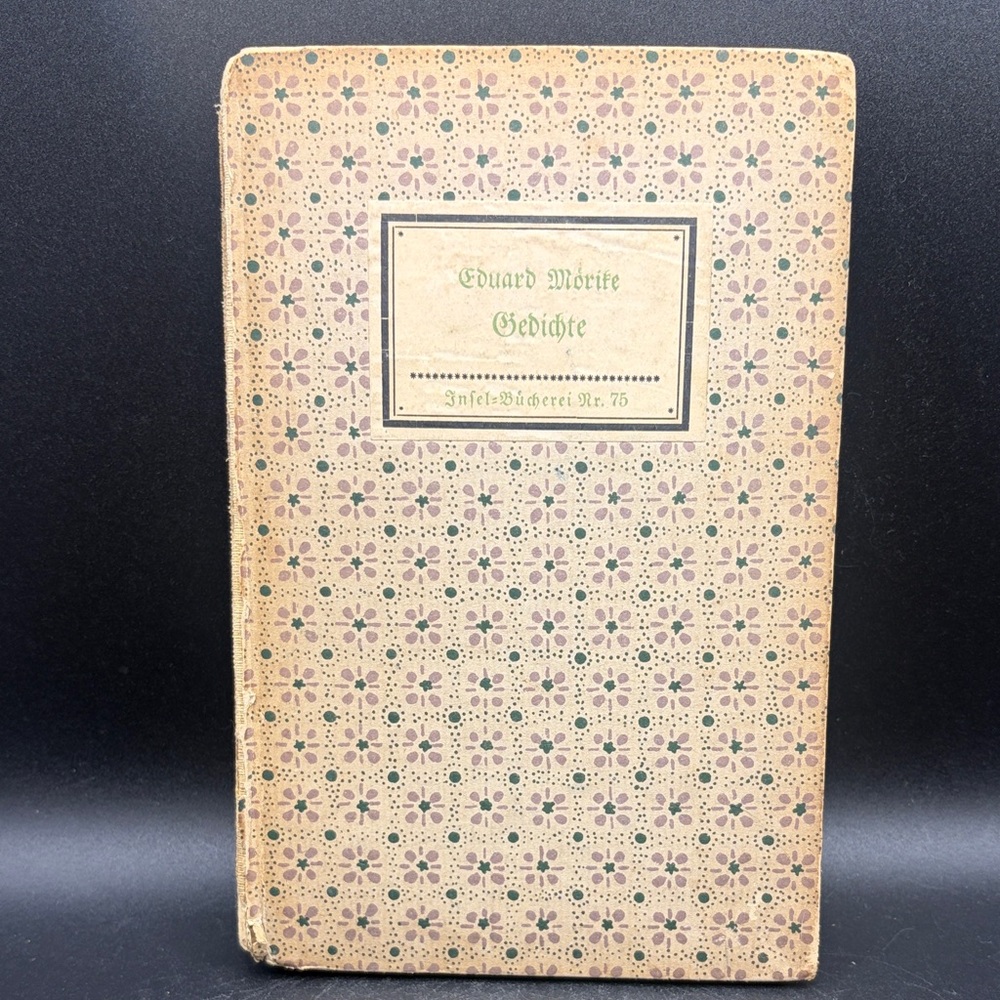 Antique Eduard Mörike Gedichte Insel-Bücherei No 75 Hardcover Poetry Book